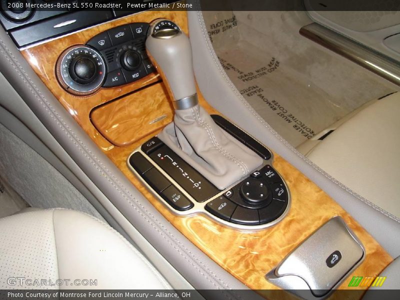 Pewter Metallic / Stone 2008 Mercedes-Benz SL 550 Roadster