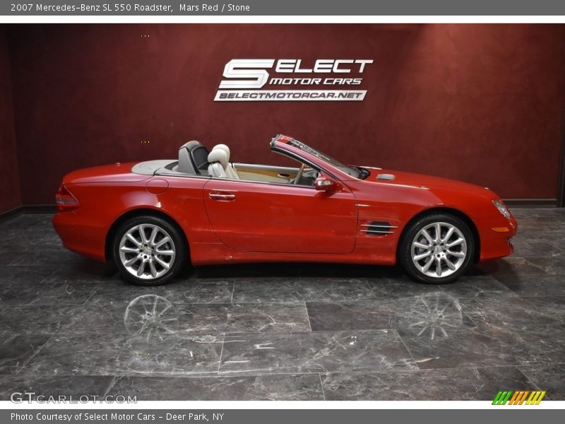 Mars Red / Stone 2007 Mercedes-Benz SL 550 Roadster