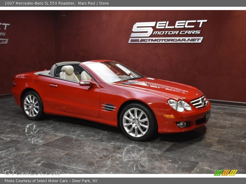 Mars Red / Stone 2007 Mercedes-Benz SL 550 Roadster