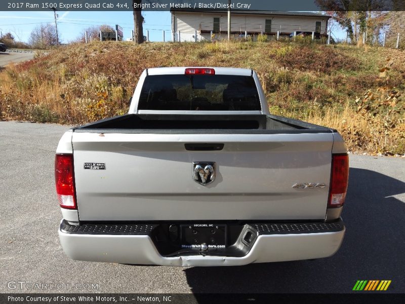 Bright Silver Metallic / Black/Diesel Gray 2017 Ram 1500 Express Quad Cab 4x4