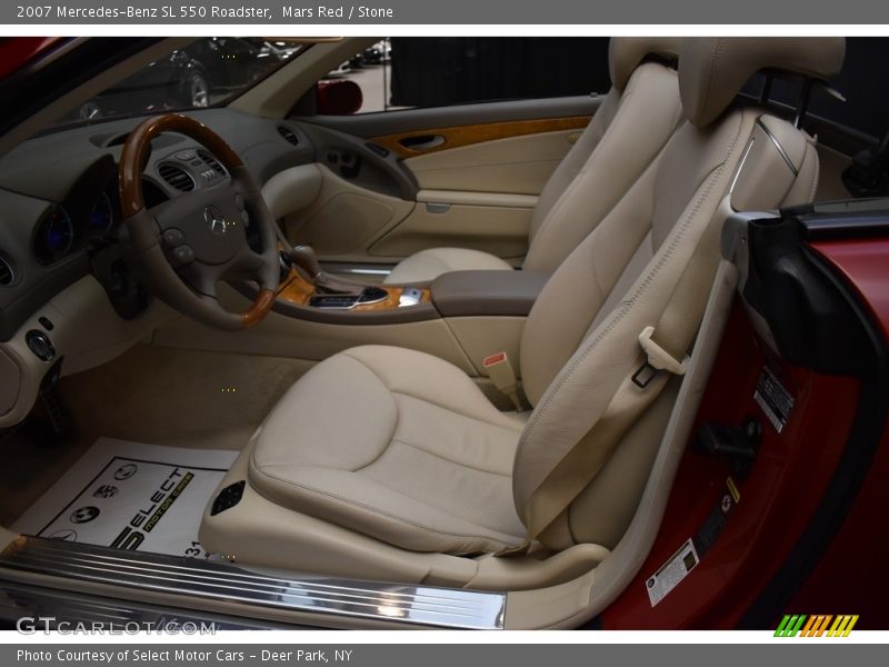 Mars Red / Stone 2007 Mercedes-Benz SL 550 Roadster