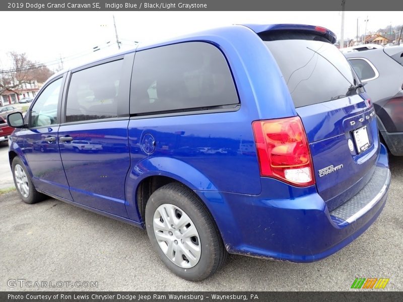 Indigo Blue / Black/Light Graystone 2019 Dodge Grand Caravan SE