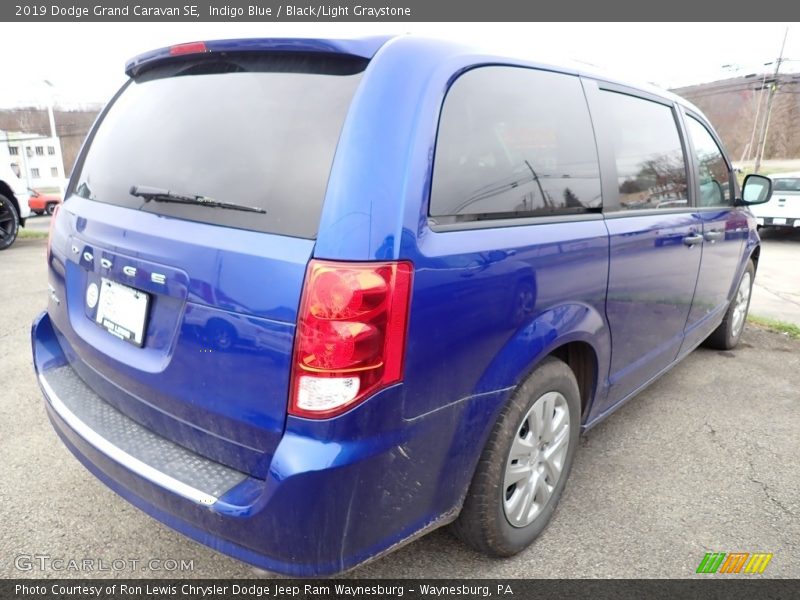 Indigo Blue / Black/Light Graystone 2019 Dodge Grand Caravan SE