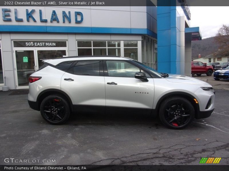 Silver Ice Metallic / Jet Black 2022 Chevrolet Blazer LT AWD