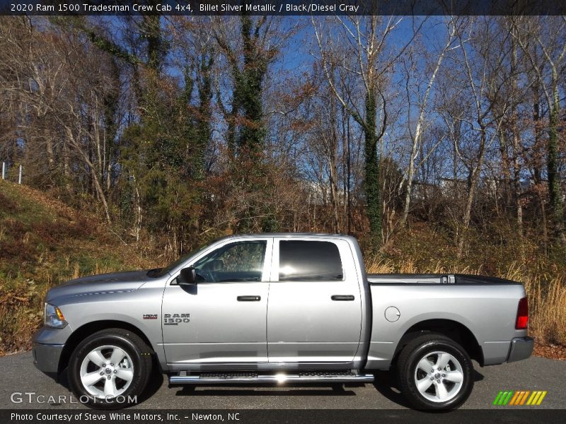 Billet Silver Metallic / Black/Diesel Gray 2020 Ram 1500 Tradesman Crew Cab 4x4