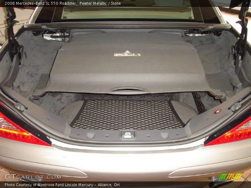 Pewter Metallic / Stone 2008 Mercedes-Benz SL 550 Roadster