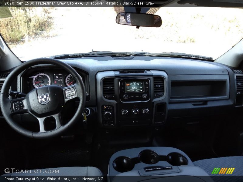 Billet Silver Metallic / Black/Diesel Gray 2020 Ram 1500 Tradesman Crew Cab 4x4