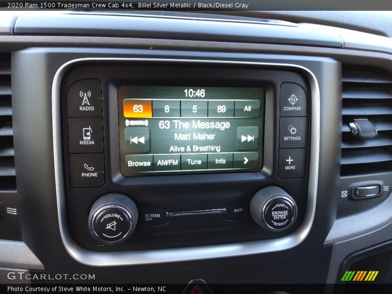 Billet Silver Metallic / Black/Diesel Gray 2020 Ram 1500 Tradesman Crew Cab 4x4