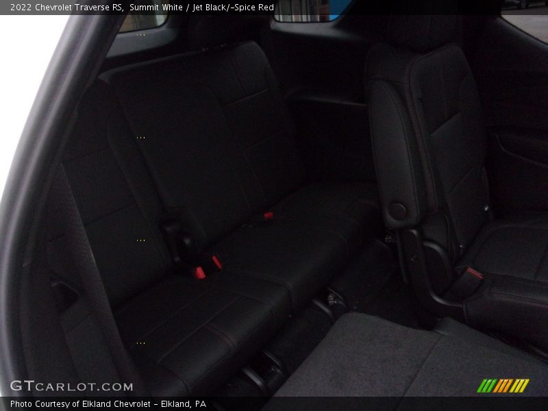 Summit White / Jet Black/­Spice Red 2022 Chevrolet Traverse RS