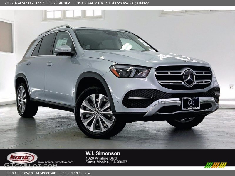 Cirrus Silver Metallic / Macchiato Beige/Black 2022 Mercedes-Benz GLE 350 4Matic