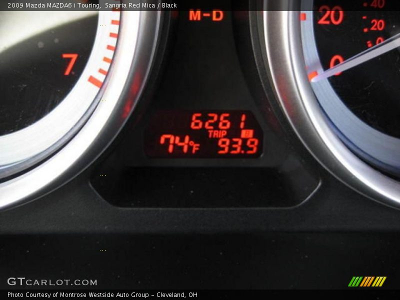 Sangria Red Mica / Black 2009 Mazda MAZDA6 i Touring