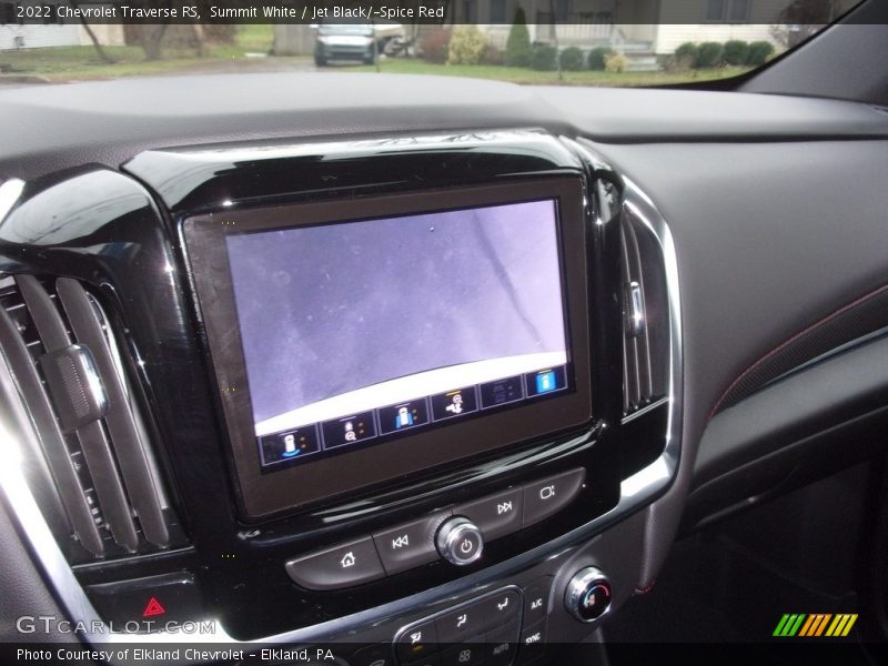 Summit White / Jet Black/­Spice Red 2022 Chevrolet Traverse RS