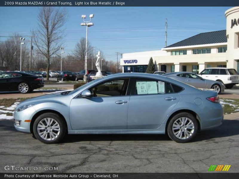 Light Ice Blue Metallic / Beige 2009 Mazda MAZDA6 i Grand Touring