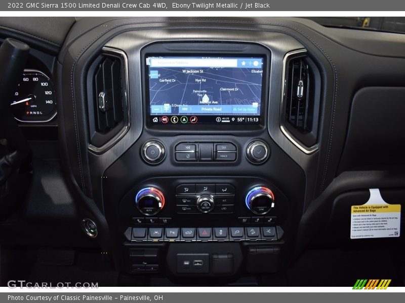 Ebony Twilight Metallic / Jet Black 2022 GMC Sierra 1500 Limited Denali Crew Cab 4WD