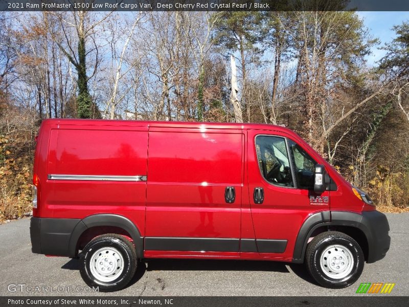 Deep Cherry Red Crystal Pearl / Black 2021 Ram ProMaster 1500 Low Roof Cargo Van