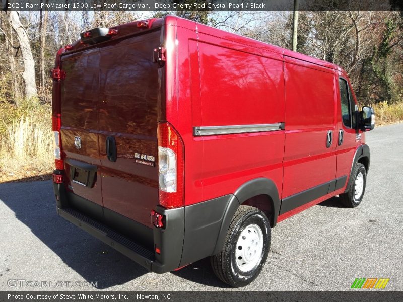 Deep Cherry Red Crystal Pearl / Black 2021 Ram ProMaster 1500 Low Roof Cargo Van