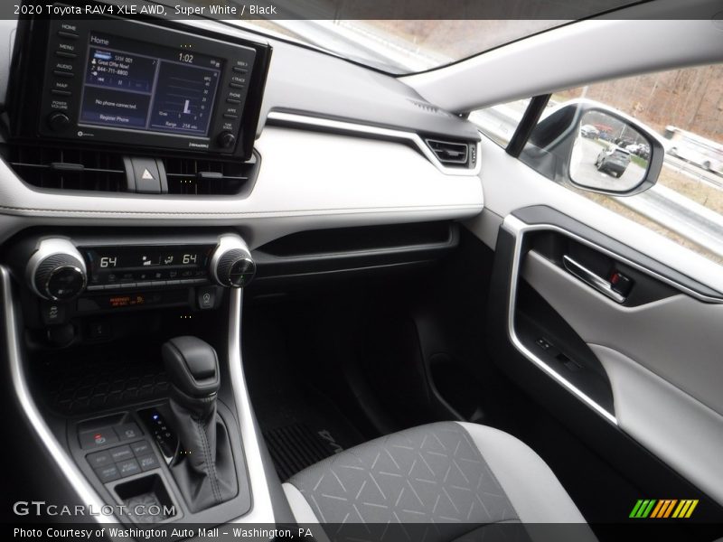 Super White / Black 2020 Toyota RAV4 XLE AWD