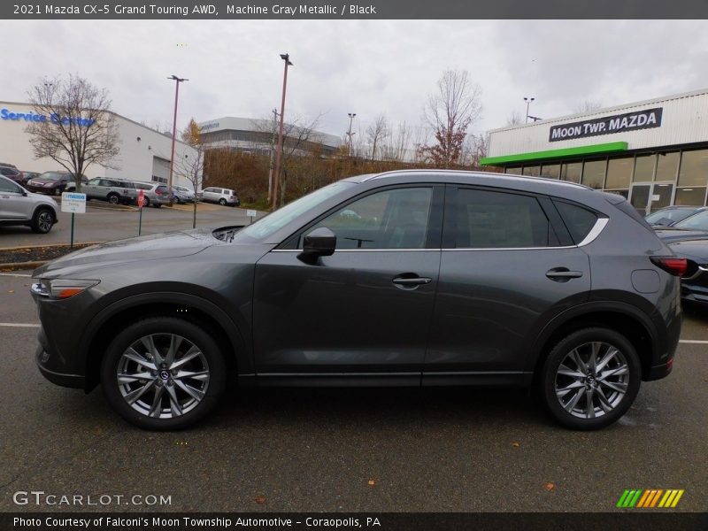 Machine Gray Metallic / Black 2021 Mazda CX-5 Grand Touring AWD