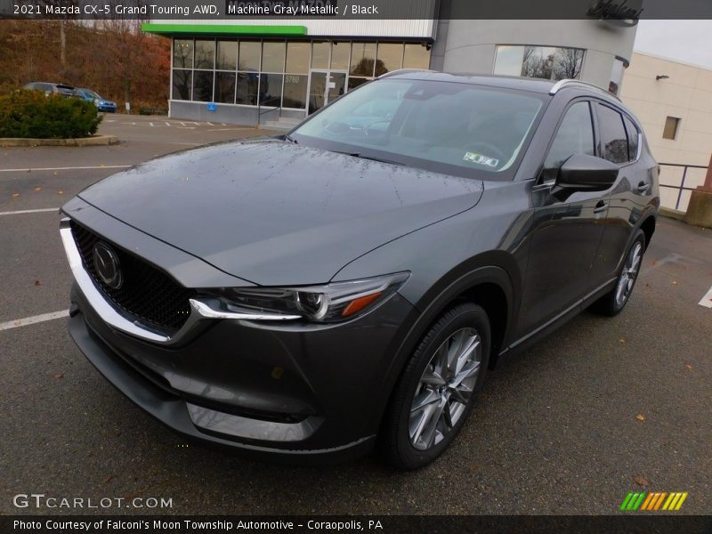 Machine Gray Metallic / Black 2021 Mazda CX-5 Grand Touring AWD