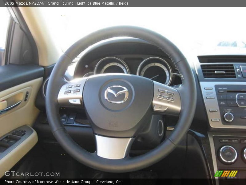 Light Ice Blue Metallic / Beige 2009 Mazda MAZDA6 i Grand Touring