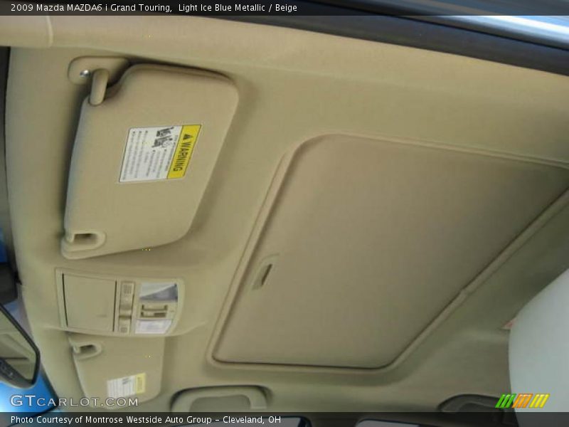Light Ice Blue Metallic / Beige 2009 Mazda MAZDA6 i Grand Touring