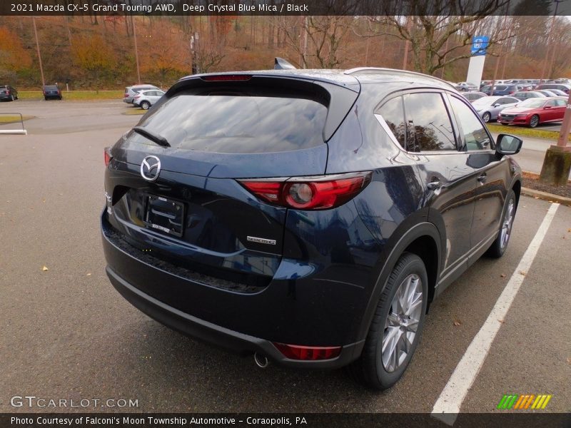 Deep Crystal Blue Mica / Black 2021 Mazda CX-5 Grand Touring AWD