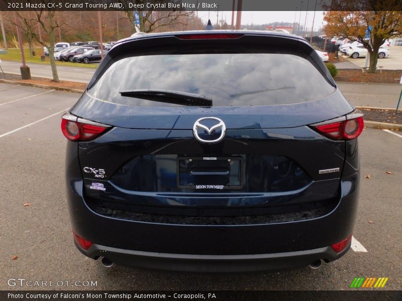 Deep Crystal Blue Mica / Black 2021 Mazda CX-5 Grand Touring AWD