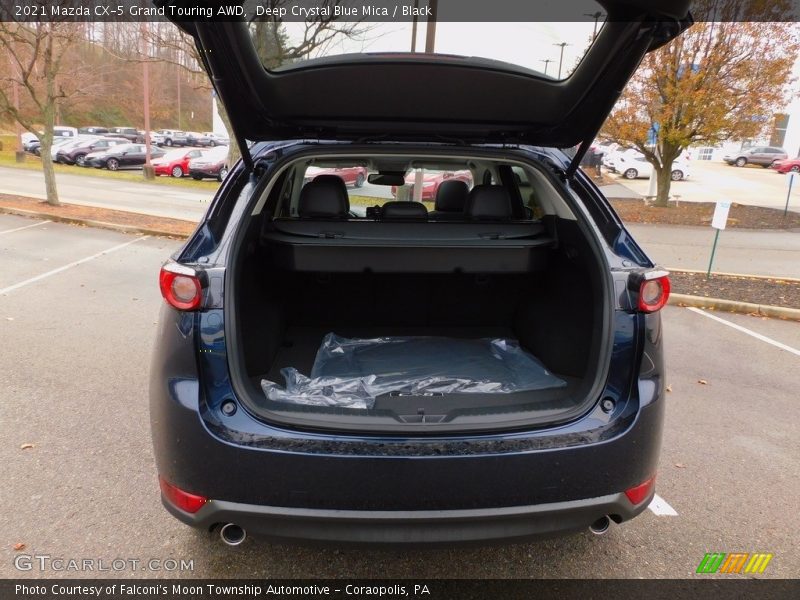 Deep Crystal Blue Mica / Black 2021 Mazda CX-5 Grand Touring AWD