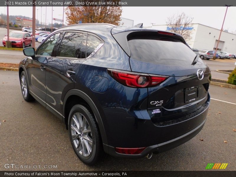 Deep Crystal Blue Mica / Black 2021 Mazda CX-5 Grand Touring AWD