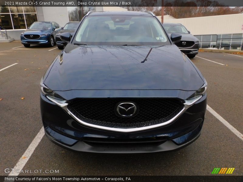 Deep Crystal Blue Mica / Black 2021 Mazda CX-5 Grand Touring AWD