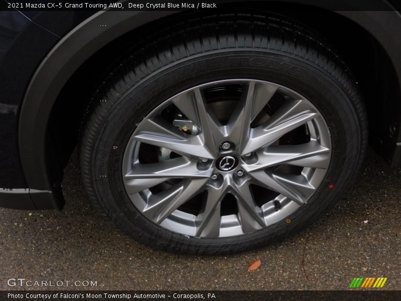 Deep Crystal Blue Mica / Black 2021 Mazda CX-5 Grand Touring AWD