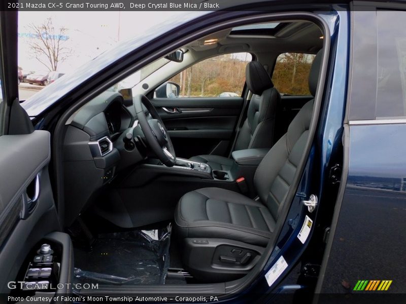 Deep Crystal Blue Mica / Black 2021 Mazda CX-5 Grand Touring AWD