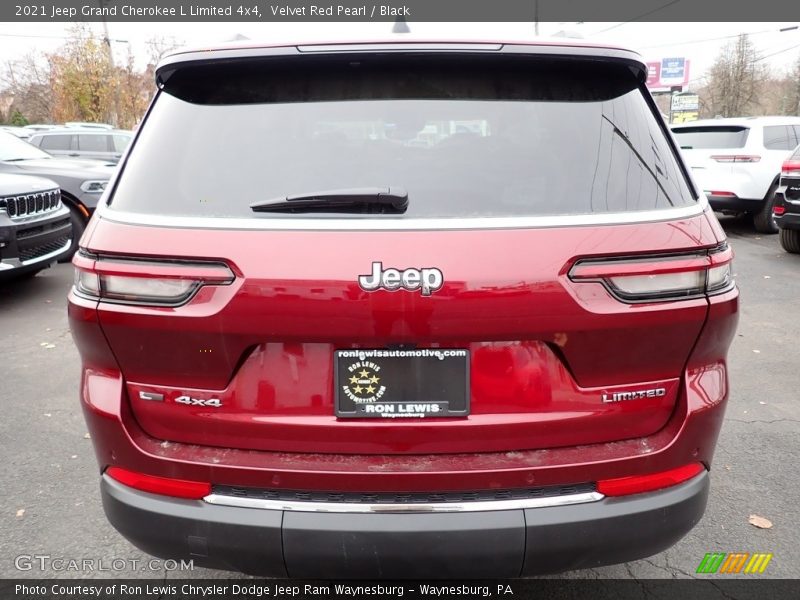 Velvet Red Pearl / Black 2021 Jeep Grand Cherokee L Limited 4x4