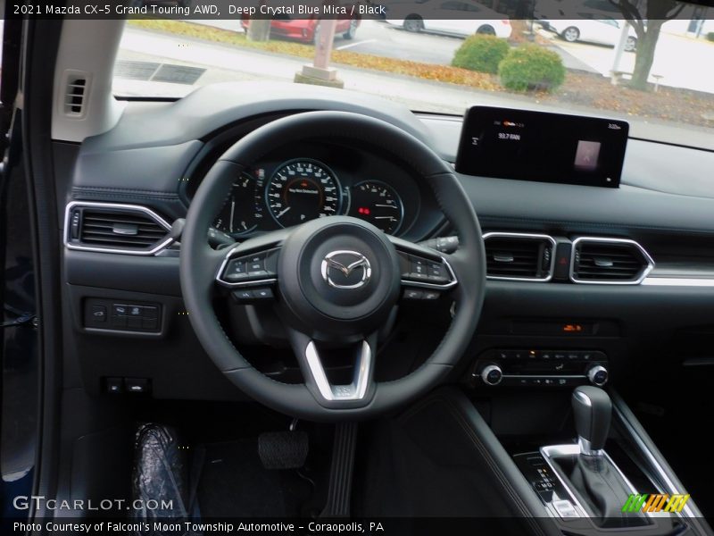 Deep Crystal Blue Mica / Black 2021 Mazda CX-5 Grand Touring AWD
