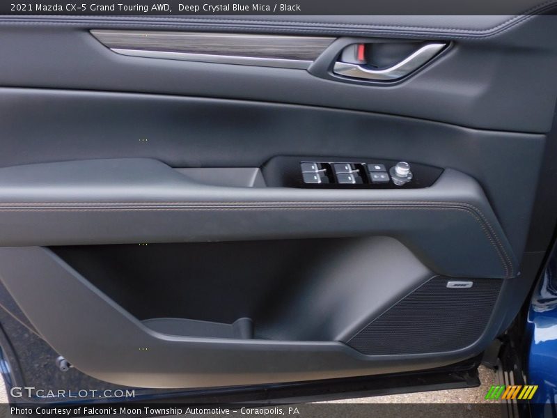 Deep Crystal Blue Mica / Black 2021 Mazda CX-5 Grand Touring AWD