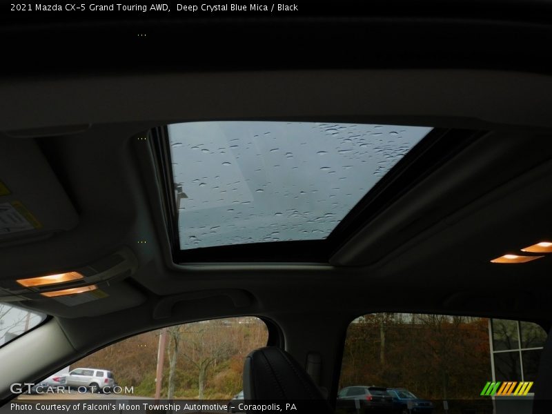 Deep Crystal Blue Mica / Black 2021 Mazda CX-5 Grand Touring AWD