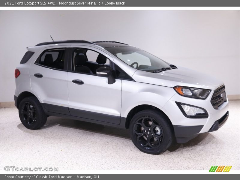 Moondust Silver Metallic / Ebony Black 2021 Ford EcoSport SES 4WD