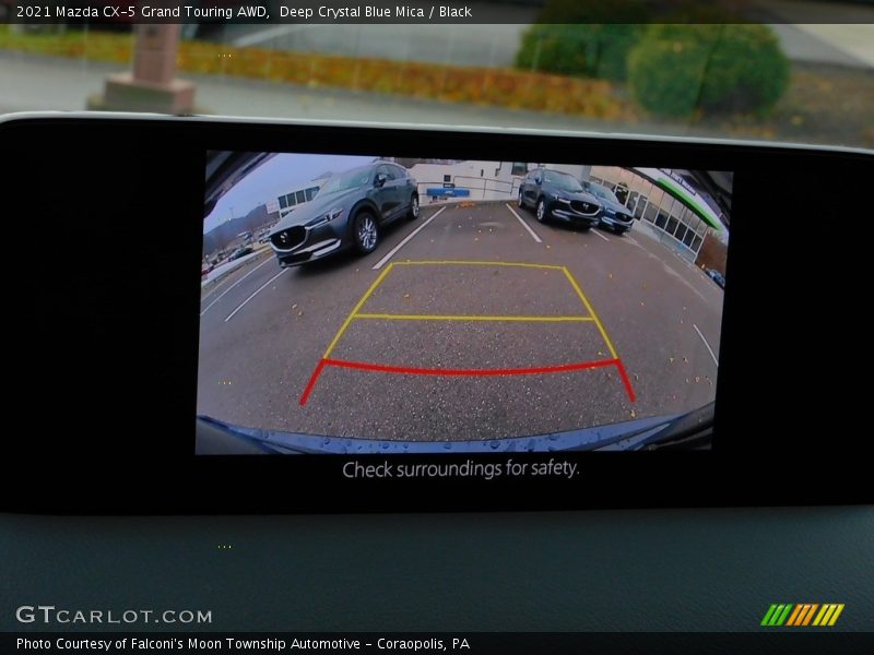 Deep Crystal Blue Mica / Black 2021 Mazda CX-5 Grand Touring AWD