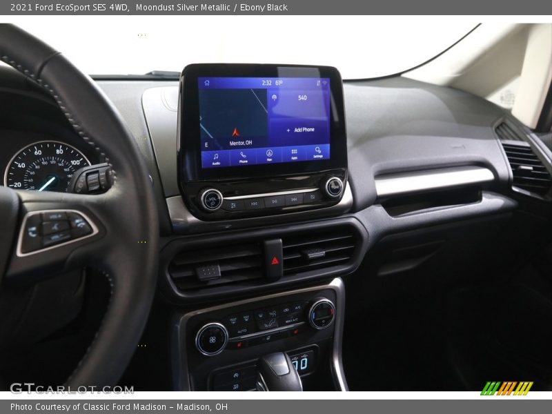Moondust Silver Metallic / Ebony Black 2021 Ford EcoSport SES 4WD