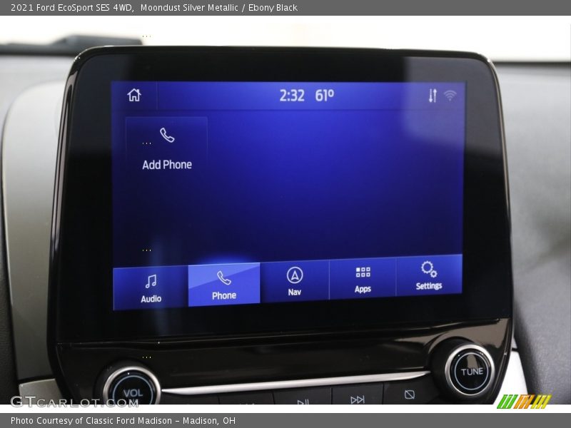 Moondust Silver Metallic / Ebony Black 2021 Ford EcoSport SES 4WD