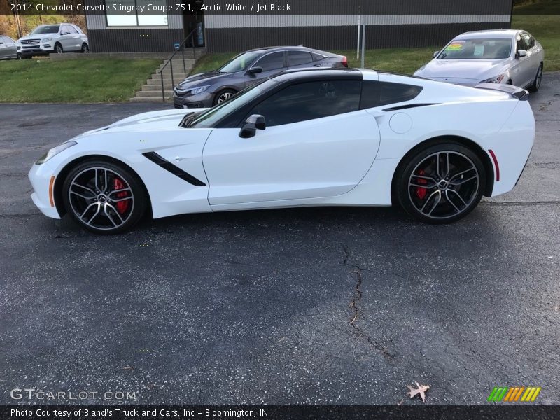 Arctic White / Jet Black 2014 Chevrolet Corvette Stingray Coupe Z51