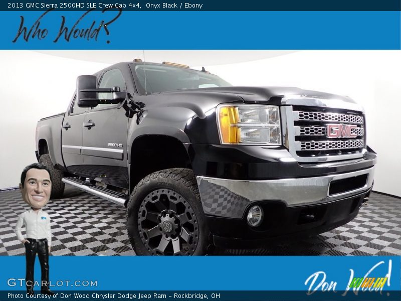Onyx Black / Ebony 2013 GMC Sierra 2500HD SLE Crew Cab 4x4
