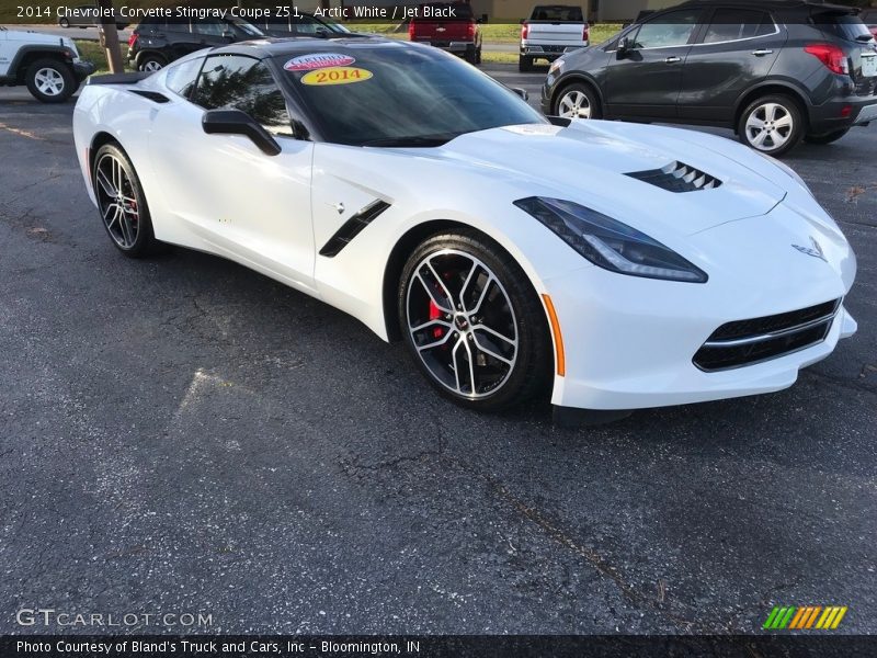 Arctic White / Jet Black 2014 Chevrolet Corvette Stingray Coupe Z51