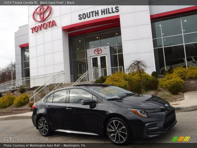 Black Sand Pearl / Black 2020 Toyota Corolla SE