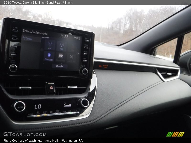 Black Sand Pearl / Black 2020 Toyota Corolla SE