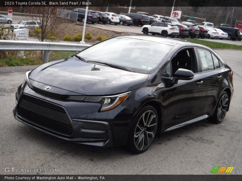 Black Sand Pearl / Black 2020 Toyota Corolla SE