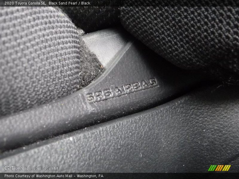 Black Sand Pearl / Black 2020 Toyota Corolla SE