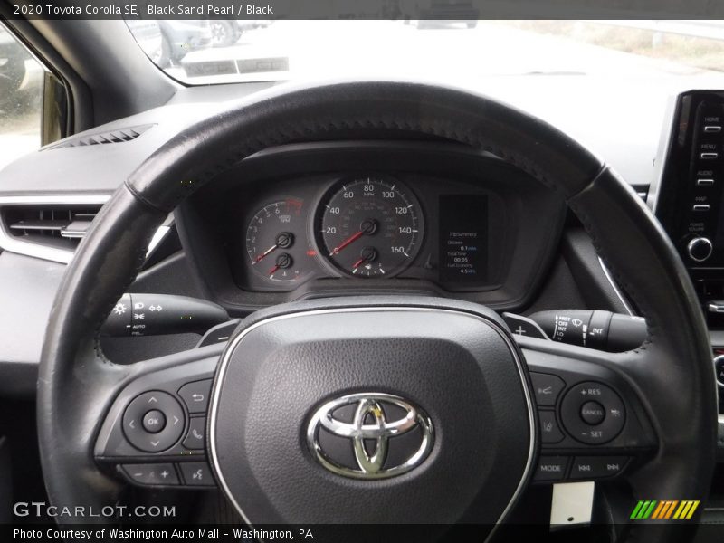 Black Sand Pearl / Black 2020 Toyota Corolla SE