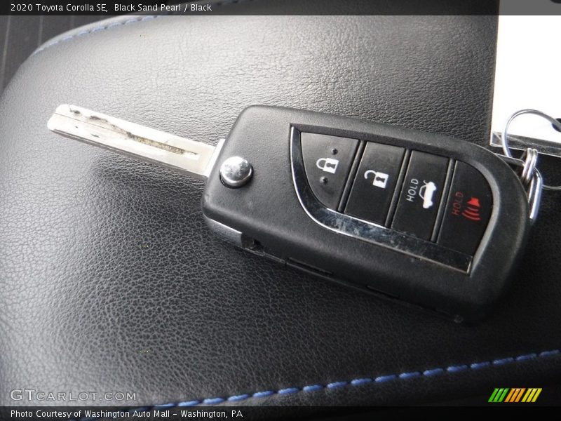 Black Sand Pearl / Black 2020 Toyota Corolla SE