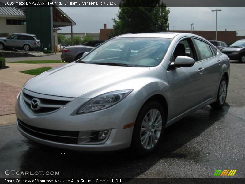 Brilliant Silver Metallic / Black 2009 Mazda MAZDA6 i Touring